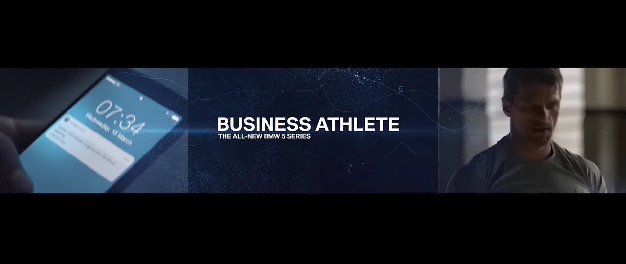 Business Athlete title across the event screen