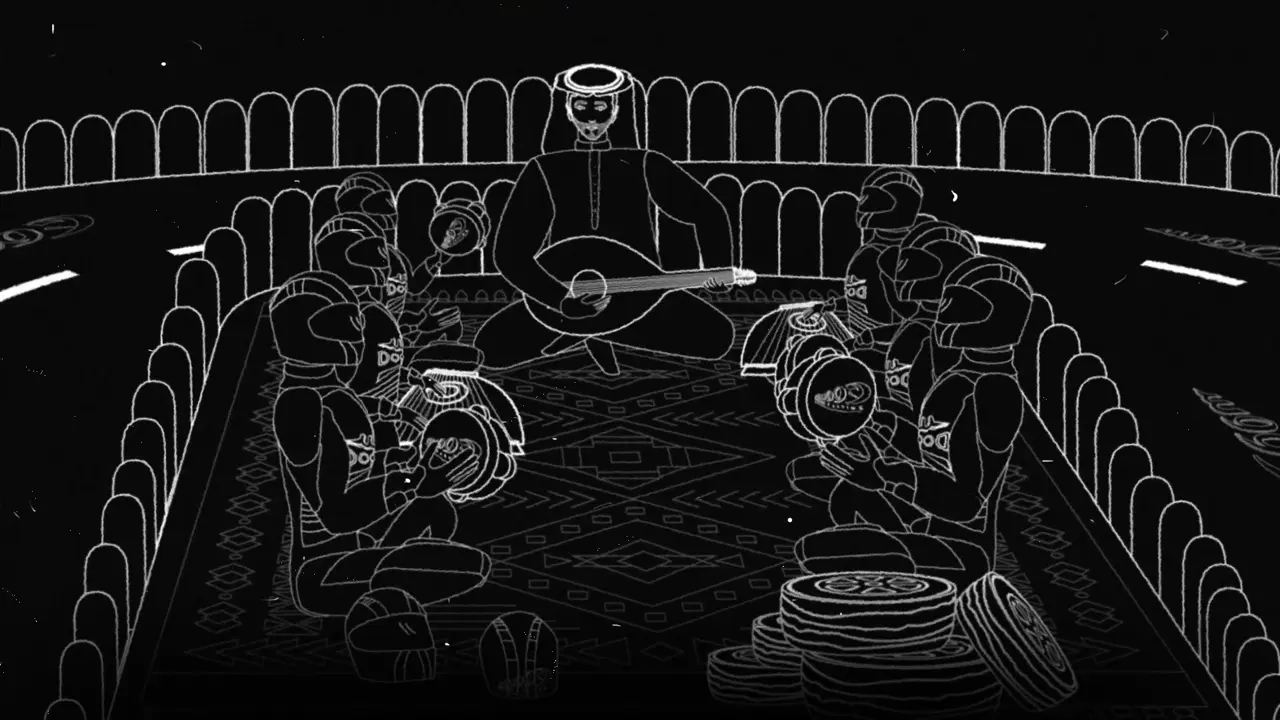 Doos song illustrated racing track